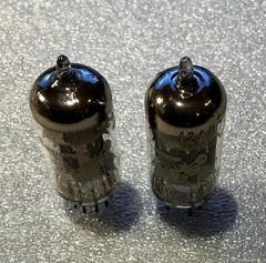 Pair Amperex Bugle Boy 12AU7/ ECC82