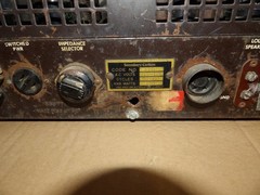 Vintage Stromberg-Carlson 20 PA Amplifier 1940’s Untested – For Rebuild or Parts