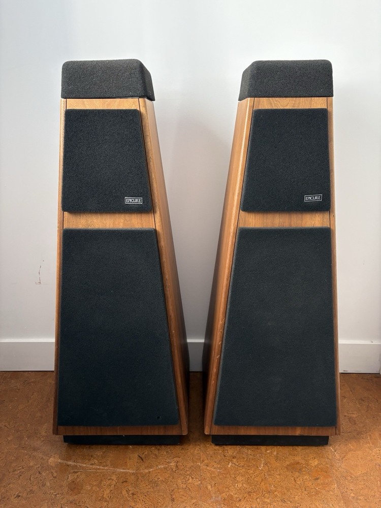 Epicure 3.0 Pyramid Speakers -3 Way – 10″ & 6″ Woofers Mid Century Modern Mcm