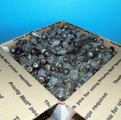 5 Pounds Used Radio Tubes for Radio Repair-Crafts-Steampunk-Target Practice