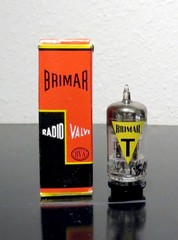 ULTRA RARE BRIMAR 6060/12at7/6201 tube 1950s – Test NOS