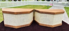 Pair of Vintage Microstatic Micro Acoustics MS-1 External Tweeters Wood Case