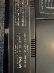 McIntosh MC2205 Solid State Amplifier – not tested