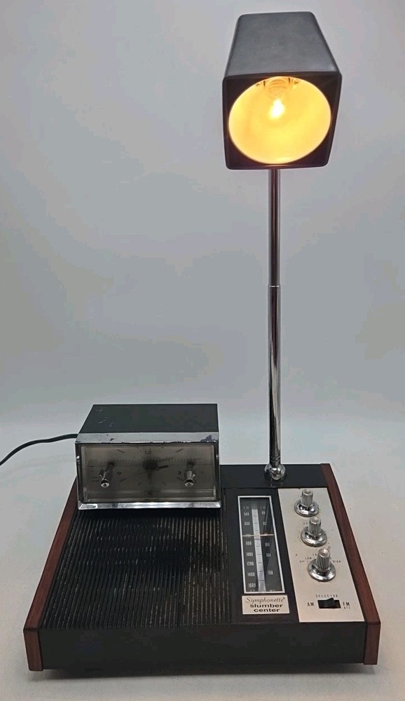 VTG Longines Symphonette LCR-500 Slumber Center Electric Clock Light Radio Read