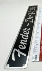 Fender DeVille Amplifier Badge Custom Made Aluminum