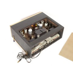 Very Rare Madison Fielding 320 Vintage Stereo Tube Amp w/Blond Panel & Magic Eye
