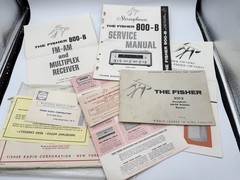 Vintage Fisher 800B AMFM Stereo Receiver Manuals Extra G2U