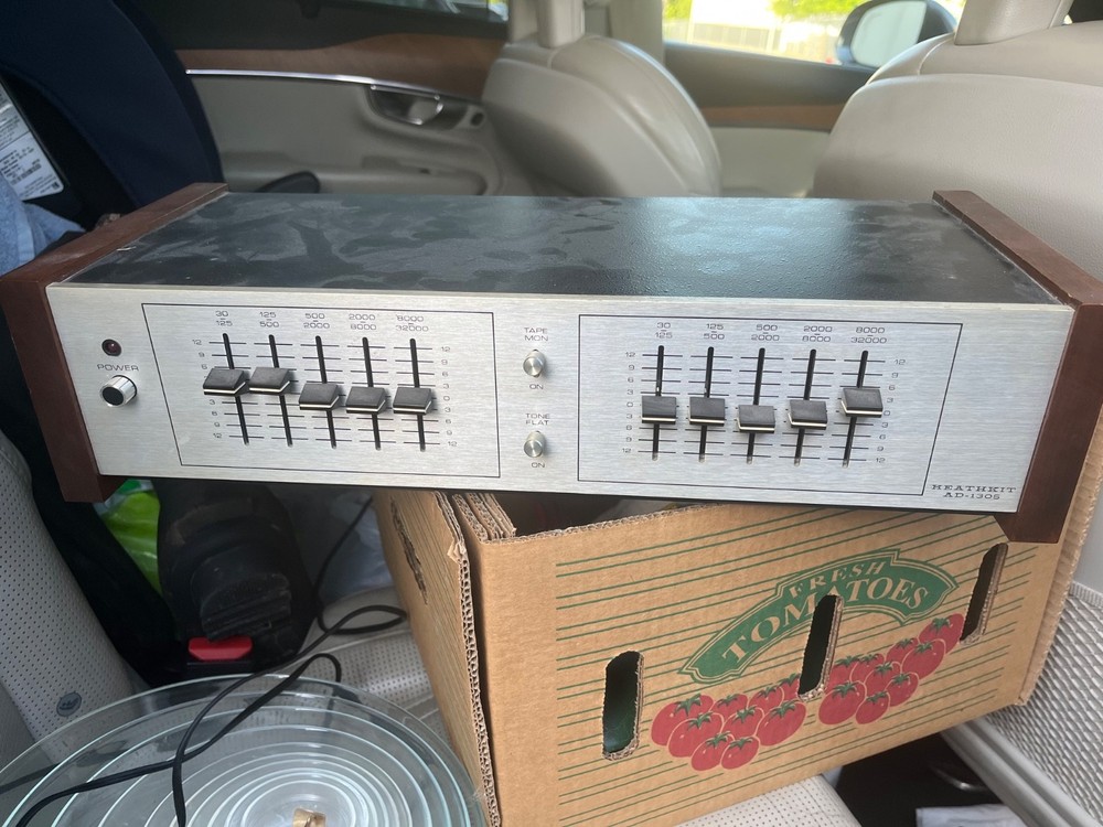 Vintage 1970s Heathkit AD-1305 Five Band Audio Equalizer EQ