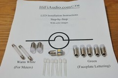 Mcintosh MR78 Tuner replacement LED lamps bulbs for vintage lights kit set