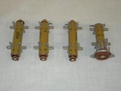 (4) NOS Vector Tube Socket Turrets, 1 w/ 9-pin noval mounted