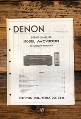 Denon AVC-3030 AV Amplifier Service Manual *Original*