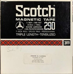 Scotch 290 Reel to Reel Recording Tape, TP, 7″ Reel, 3600 ft.