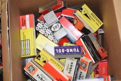 FACTORY VACUUM TUBE SLEEVES – COOL LITTLE PIECES OF ADVERTISING – EMPTY HOLDERS