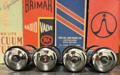 (4) NOS RFT Germany EL34 Tubes With Test Documentation G1 Bias, Gm, GL, IKP, VG2
