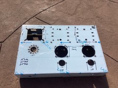 Tube amplifier chassis stainless steel DIY