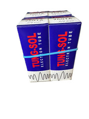 (4) Tung-Sol Platinum Factory Matched Quad 7591A 7591 Tubes – For Tube Amps