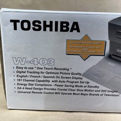 Toshiba W-403 VCR Hi-Fi Video Cassette Recorder VHS Player Recorder NEW