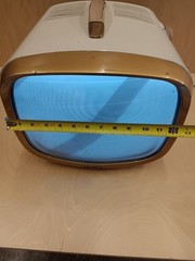 Rare Vintage Portable RCA Victor Deluxe TV 14-PD-8054 Television Art Deco Works!