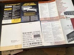 Vintage McIntosh Stereo Preamplifier Amplifier Sales Brochure Lot