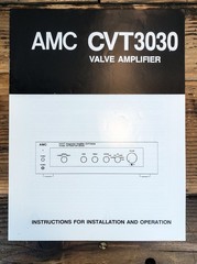 AMC CVT3030 CVT 3030 Valve / Tube Amplifier Owners / User Manual *Original*