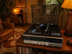 🍊Vintage 1970s Panasonic FM/AM Stereo Music Center w/ 8-Track | Model SE-4440🎶