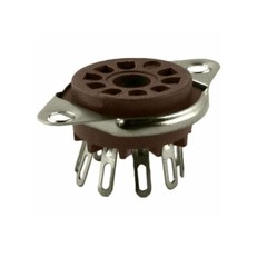 (5PCS)- 9 Pin For Belton Socket, Bottom Mount Micalex .75″ Chassis Hole US