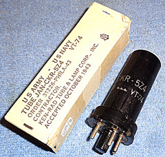 1 NOS Ken-Rad JAN 5Z4 VT-74 Vacuum Tube 1943 Rectifier for Radio Power Supplies