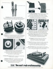 c1973 ELAC Miracord 50H Mark II Dual 1229 Turntable Comparison Dealer Brochure
