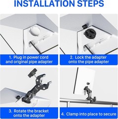 Audeeto 2025 Starlink Mini Mount Starlink Mini Pipe Adapter And Flat Mount For