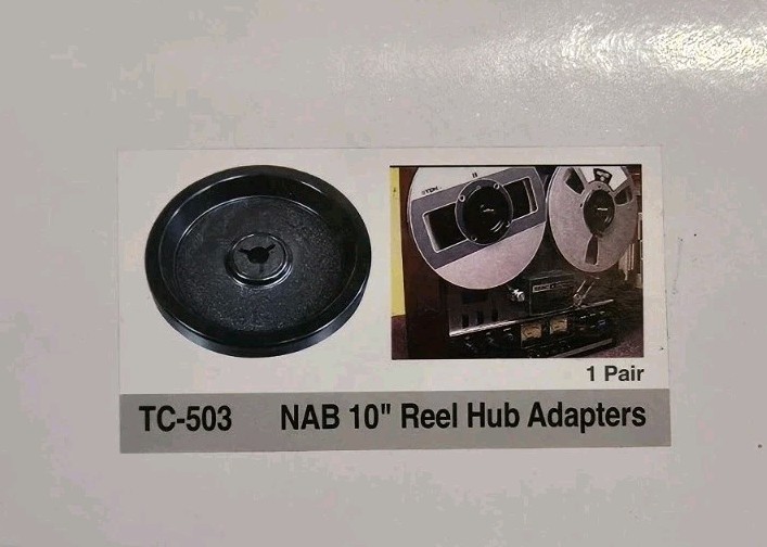 Brand New TC-503 NAB Hub Adapters for 10.5″ Reels (one pair)