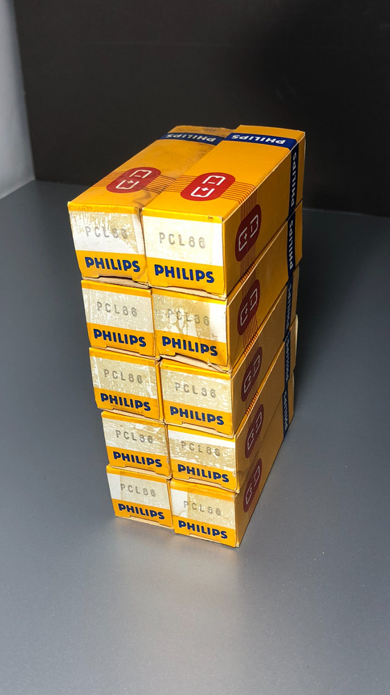 Lot of 6 Philips PCL86 Tubes – NOS – New in Original Boxes – Vintage