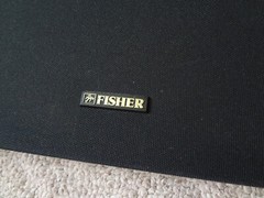 FISHER GRILL COVER SET REMOVED FROM MODEL STV-758 TOWER FLOOR SPEAKER SYSTEM
