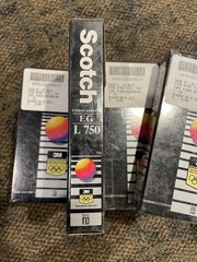 Scotch EG L750 blank Beta 25 tape lot (new)