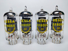 4 pcs NEW EF806S/EF86/ 6BK8 Same Date Tesla Tubes Matched Quad