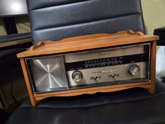 Vintage 1960’s Wards Airline SState Am/Fm Electric Radio Maple Great Working