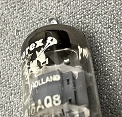 (1) Amperex / Bugle Boy ECC85 / 6AQ8 Dual Triode Tube – Heerlen, Netherlands NOS
