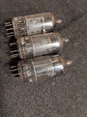 3- MULLARD BLACKBURN 12AX7 ECC83 TUBE (I61-series circa 1961) Strong Trio?