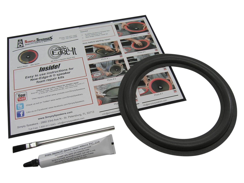 Velodyne 8″ VA-810XB Subwoofer Speaker Foam Surround Repair Kit Single Edge