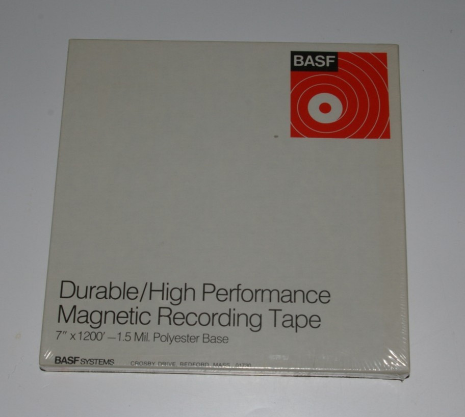 BASF Durable/High Performance Magnetic Recording Tape 7″ x 1200′