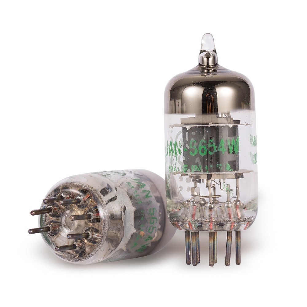 1 Pair of 7-Pin GE JAN5654W Vacuum Tubes Upgrade for 6AK5/6J1/6Ж1/EF95/6J1P