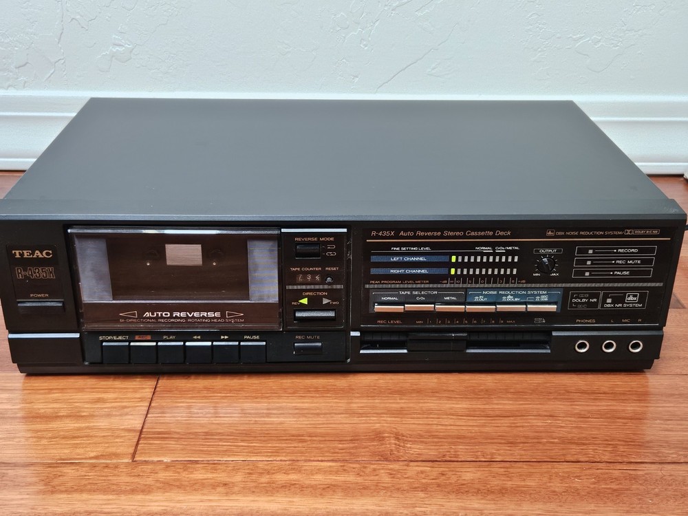 Vtg Teac R-435X Tape Selector Level Auto Reverse Stereo Cassette Deck PARTS