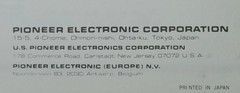PIONEER TX-6800 TX-608 Stereo Tuner Service Manual