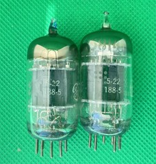 GE JG-5814A. High Grade 12AU7. Triple Mica. Matched. Test Strong And Balanced.