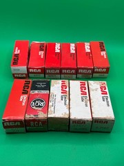Lot 11 RCA Electron Vacuum Tubes 5R4GB 6JS6C 6CA7 EL34 NOS – RE