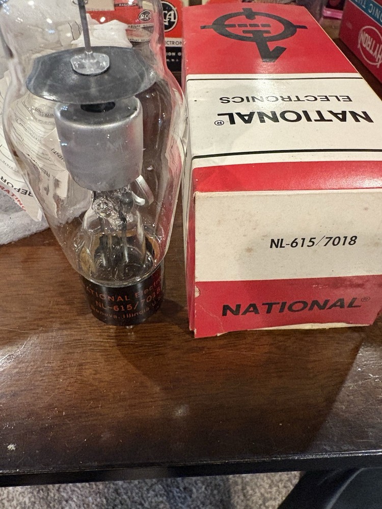 NATIONAL Electronics NL-615 7018 Vacuum Tube NOS NIB 🔊