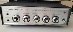 Vintage Realistic MPA-20 120V/12V Solid State P.A. Amplifier – Tested