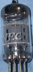 12AD7 NEC Japan Smooth Plates Halo Getter Tube Premium Low Noise 12AX7 Variant