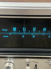 Pioneer SX-737 AM/FM Stereo Receiver Silver Face w/ Wood Case