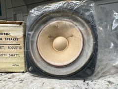 CALRAD S502 5 Watt 8 ohm 4″ Speaker/Tweeter Vintage Radio NOS Made in Japan IOB
