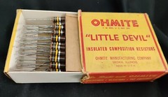 NOS Vintage- Ohmite “Little Devil” 0.18M (180K) Ohm 2 Watt Resistor – Read